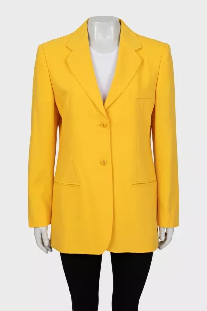 Yellow wool jacket