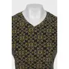 Crop T-shirt in signature print