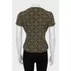 Crop T-shirt in signature print
