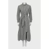 Long Sleeve Plaid Dress