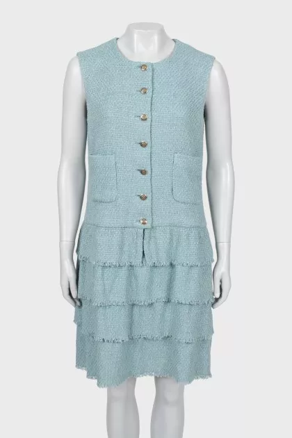 A-line dress with patch pockets