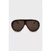 Sunglasses in browline print
