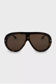 Sunglasses in browline print