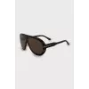 Sunglasses in browline print
