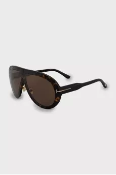 Sunglasses in browline print