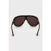 Sunglasses in browline print