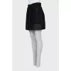 Mini skirt with lace