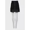 Mini skirt with lace