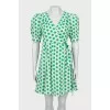 Printed wrap dress