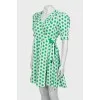 Printed wrap dress