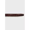 Men's brown leather belt