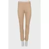 Wool trousers with raised seams
