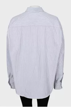 Oversized striped shirt