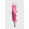 Bodycon dress with lace and tag