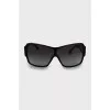Sunglasses mask with embroidered logo