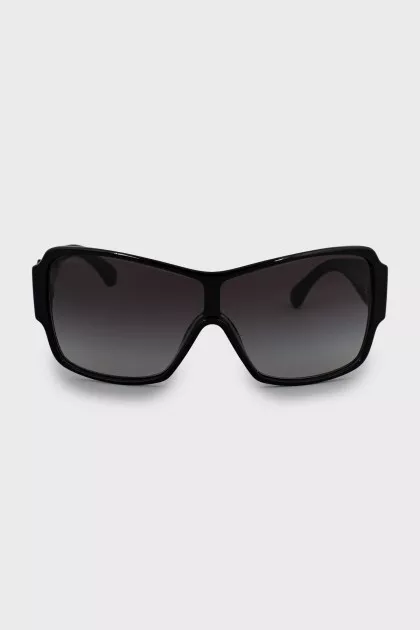 Sunglasses mask with embroidered logo