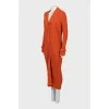 Ribbed maxi dress
