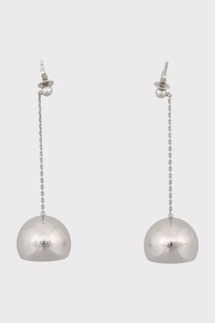 White gold drop earrings