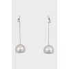 White gold drop earrings