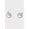 White gold drop earrings