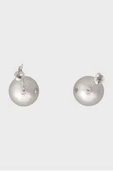 Серьги-подвески из белого золота