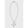 Silver pendant in the shape of a heart