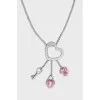 Silver pendant in the shape of a heart