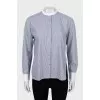 Striped shirt long at the back