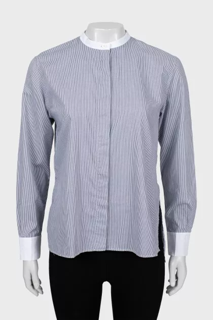 Striped shirt long at the back