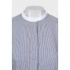 Striped shirt long at the back