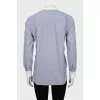 Striped shirt long at the back