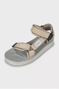 Velcro suede sandals