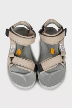 Velcro suede sandals