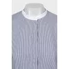 Striped shirt long at the back