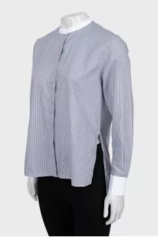 Striped shirt long at the back