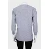 Striped shirt long at the back