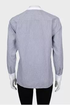 Striped shirt long at the back