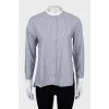 Striped shirt long at the back