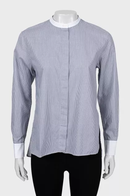 Striped shirt long at the back