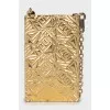 Gold-tone phone case on a chain