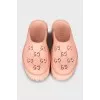 Rubber clogs with textured soles