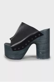 Chunky leather sandals