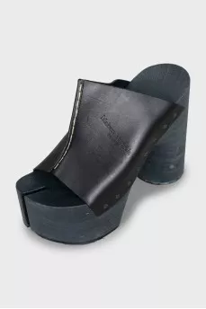 Chunky leather sandals