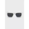 White rectangular sunglasses