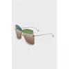 Sunglasses mask with gold logo