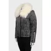 Silk jacket decorated with fur
