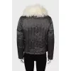 Silk jacket decorated with fur