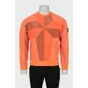 Men's sweatshirt of combined color