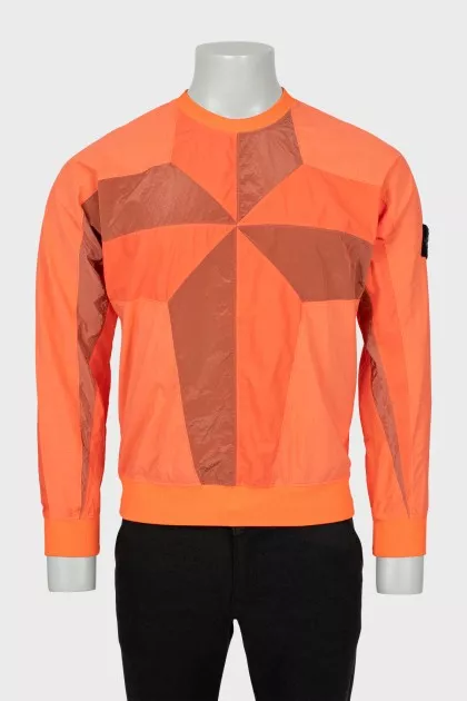 Men's sweatshirt of combined color