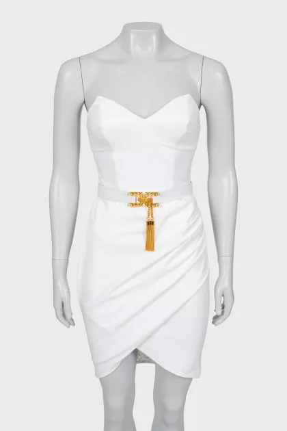 Off Shoulder Dress with Tag